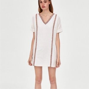NWT Zara Trf Collection Shift Mini Dress Size Small